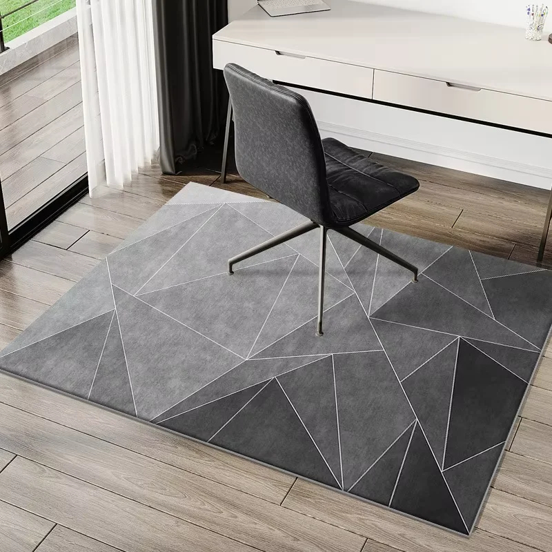 Home Office Rug - VIKAMA Alfombra moderna geométrica para silla