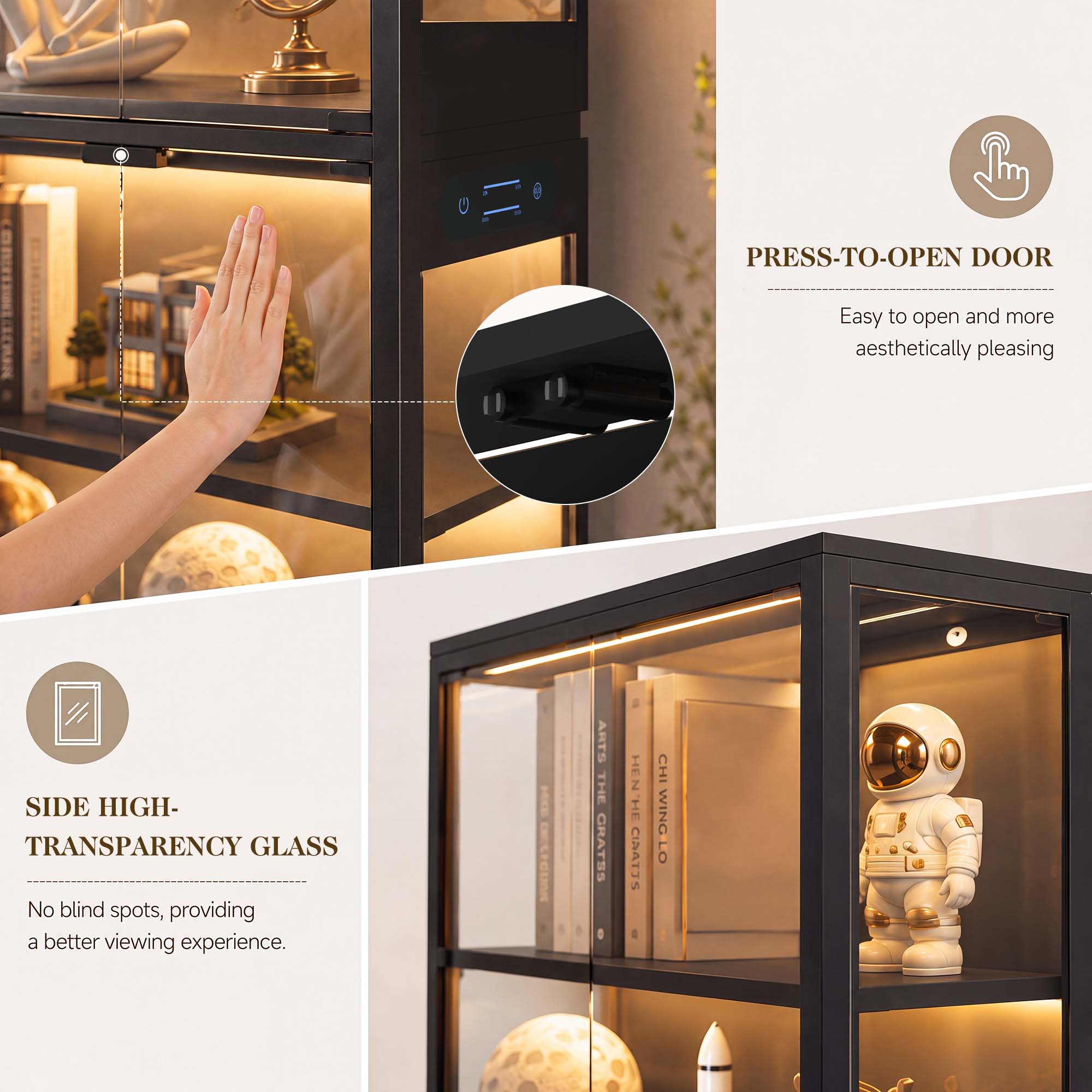 TCGBKAF Vitrina de 5 niveles c - Home Office In Living Room reseña y precio