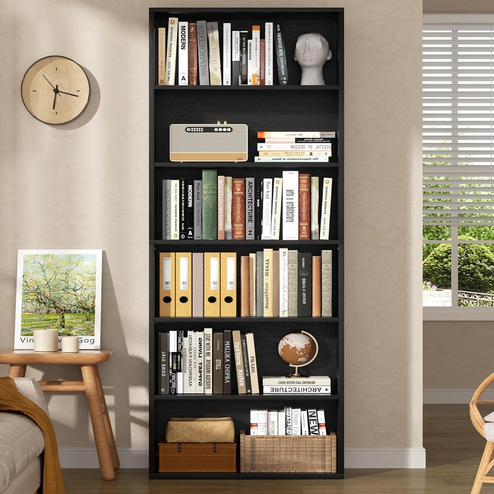 Librería Abierta de 6 Niveles, - Home Office In Living Room reseña y precio
