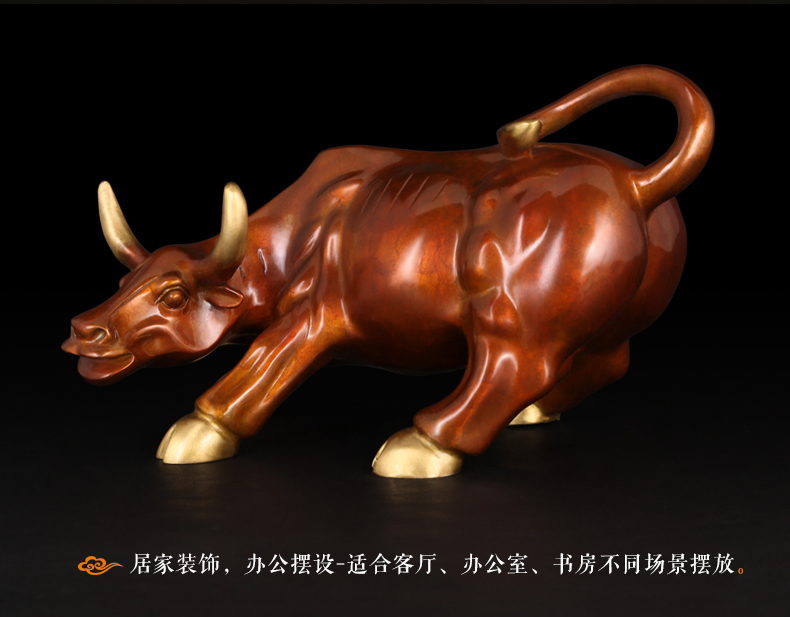 Escultura de bronce Toro de la - Home Office Marketing reseña y precio