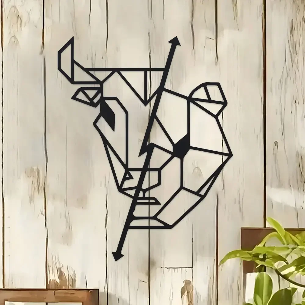Arte de pared metálico, mercad - Home Office Marketing reseña y precio