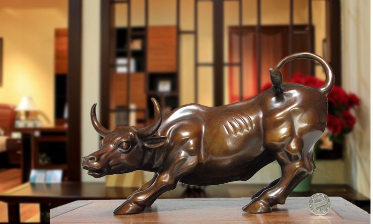 Estatua de Bronce Toro de la F - Home Office Marketing reseña y precio