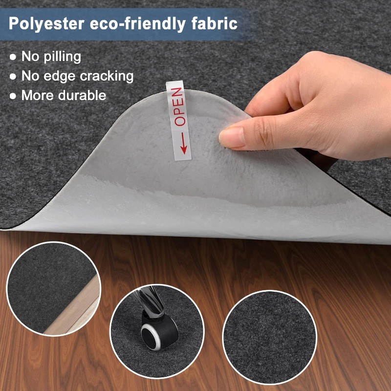 Alfombra grande antideslizante - Home Office Rug reseña y precio