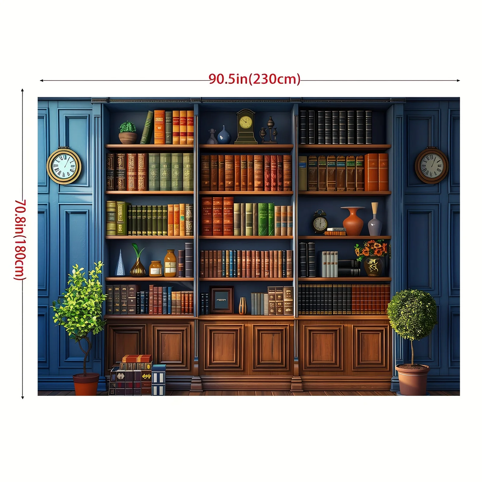 Un fondo de estantería antigua - Home Office Background reseña y precio