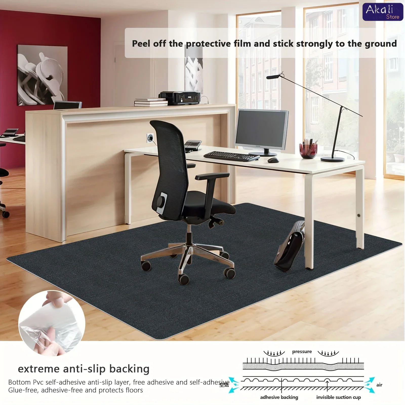Alfombra para silla de oficina - Home Office Rug reseña y precio