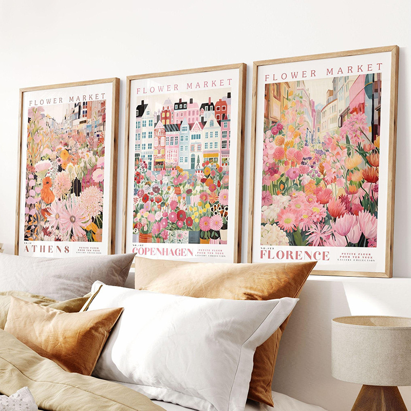 3 piezas de carteles artístico - Home Office Marketing reseña y precio