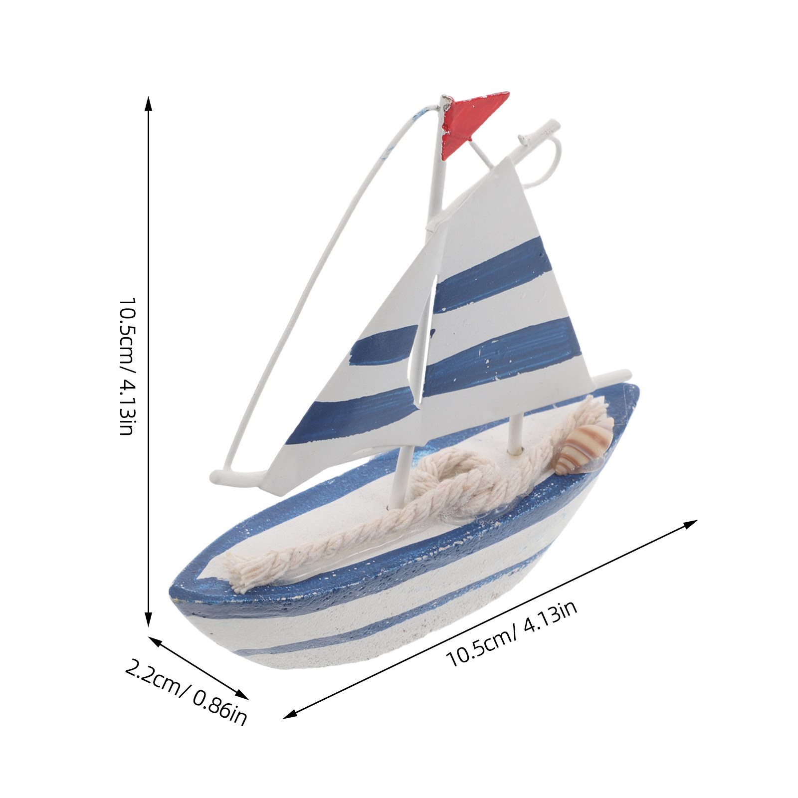 Mini barco de vela de madera,  - Home Office In Living Room reseña y precio